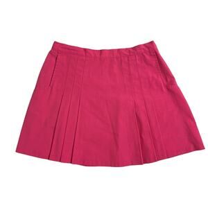 Breaking Point Women’s M/L 90’s tennis skirt Hot Pink Pleated Barbie